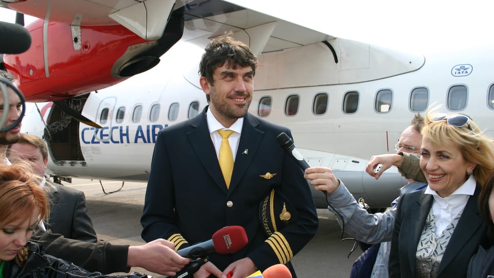 После приземления во львовском аэропорту...  (Фото: Czech Airlines)