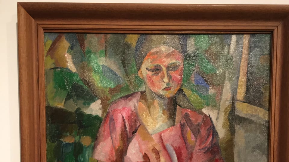 Аристарх Лентулов. Молочница. 1918 | Фото: Катерина Айзпурвит, Radio Prague International Аристарх Лентулов. Молочница. 1918 | Фото: Катерина Айзпурвит, Radio Prague International