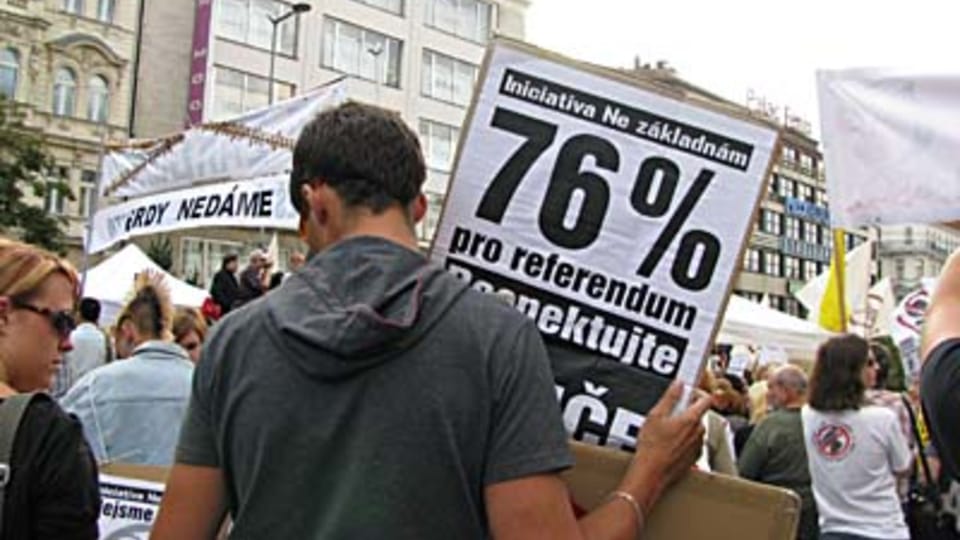 Некоторые люди хотят референдум о размещении радара ПРО США (Фото: Кристина Макова) Некоторые люди хотят референдум о размещении радара ПРО США (Фото: Кристина Макова)