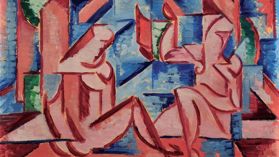 Вацлав Шпала: Две женщины у воды (1914) | Фото: Galerie výtvarného umění v Ostravě Вацлав Шпала: Две женщины у воды (1914) | Фото: Galerie výtvarného umění v Ostravě