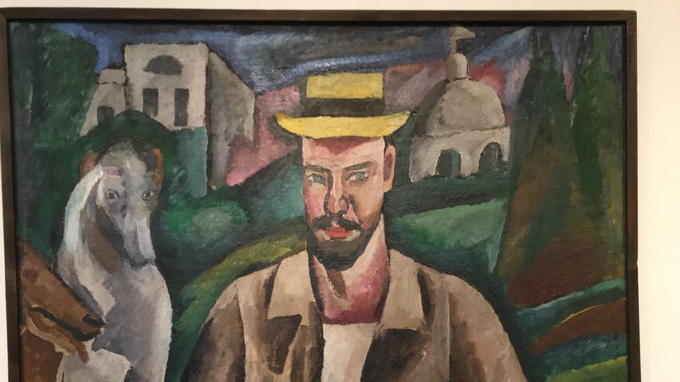 Петр Кончаловский. Портрет В.В. Рождественского. 1912 | Фото: Катерина Айзпурвит, Radio Prague International Петр Кончаловский. Портрет В.В. Рождественского. 1912 | Фото: Катерина Айзпурвит, Radio Prague International