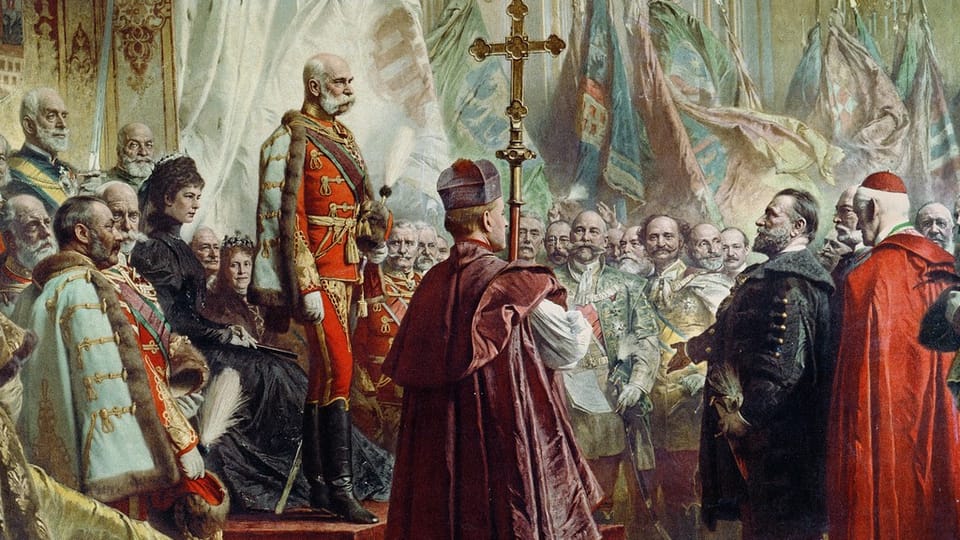 Император Франц Иосиф с супругой, 1896 (Július Bencúr, открытый источник) Император Франц Иосиф с супругой, 1896 (Július Bencúr, открытый источник)