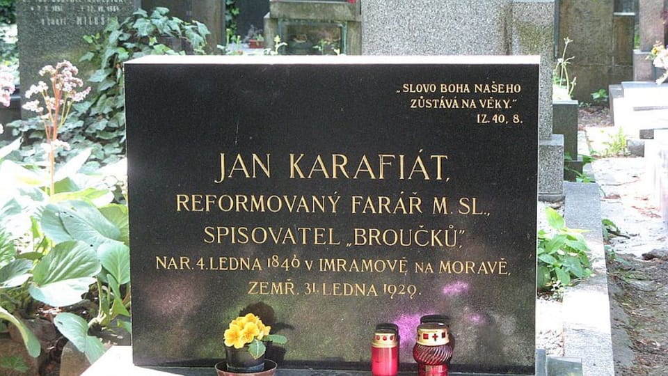 Могила писателя Яна Карафиата на Виноградском кладбище,  Фото: Jetepe,  CC BY-SA 3.0