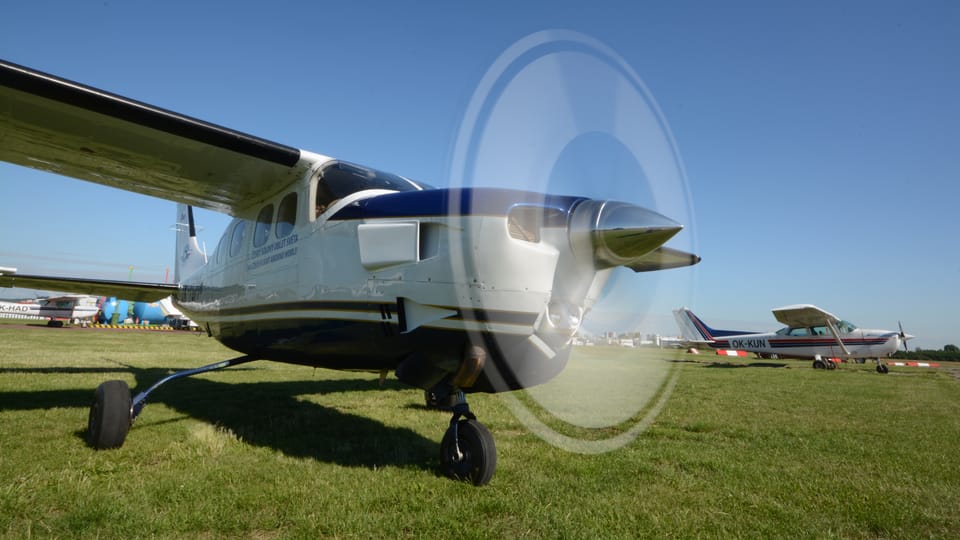 Самолет Cessna P-210,  фото: Эва Туречкова