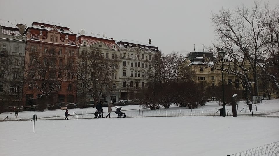 Площадь Мира в Праге зимой, фото: Екатерина Сташевская Площадь Мира в Праге зимой, фото: Екатерина Сташевская