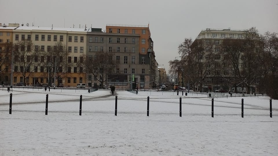 Площадь Мира в Праге зимой, фото: Екатерина Сташевская Площадь Мира в Праге зимой, фото: Екатерина Сташевская