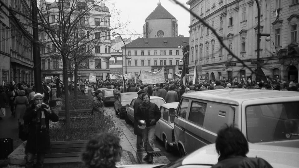Бархатная революция, фото: Josef Šrámek ml., CC BY 4.0 Бархатная революция, фото: Josef Šrámek ml., CC BY 4.0