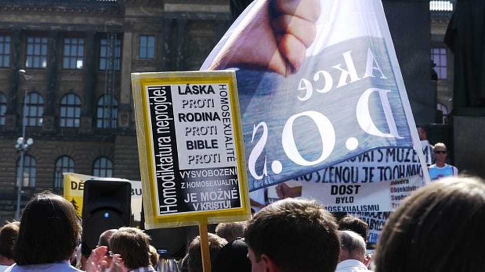 Митинг противников Prague Pride  (Фото: Алексей Пономарев)