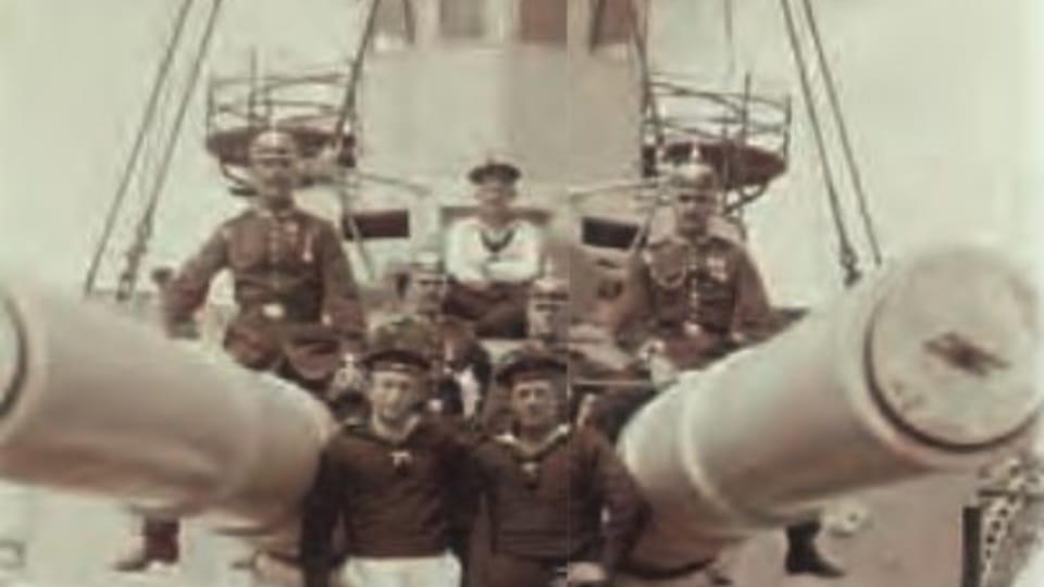 На немецком военном корабле, около 1915 г. На немецком военном корабле, около 1915 г.