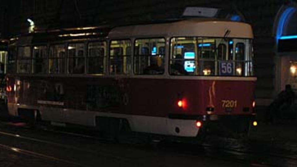 Трамвайная остановка Лазарска  (Фото: Кристына Макова)