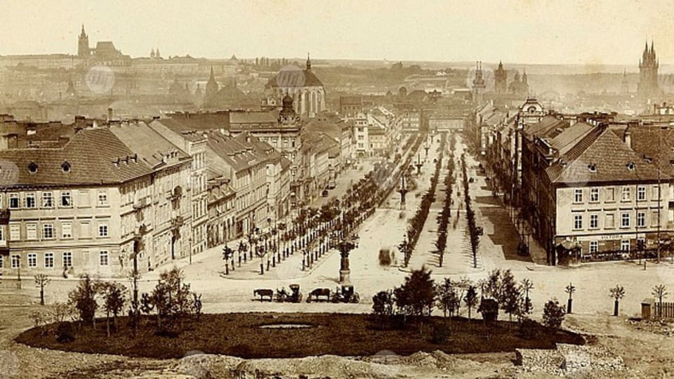 Вацлавская площадь в 1885 году, фото: Архив Музея города Праги Вацлавская площадь в 1885 году, фото: Архив Музея города Праги