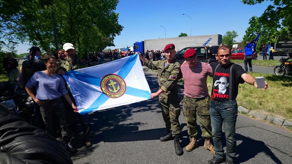 «Ночные волки» в Праге, Фото: Антон Литвин «Ночные волки» в Праге, Фото: Антон Литвин
