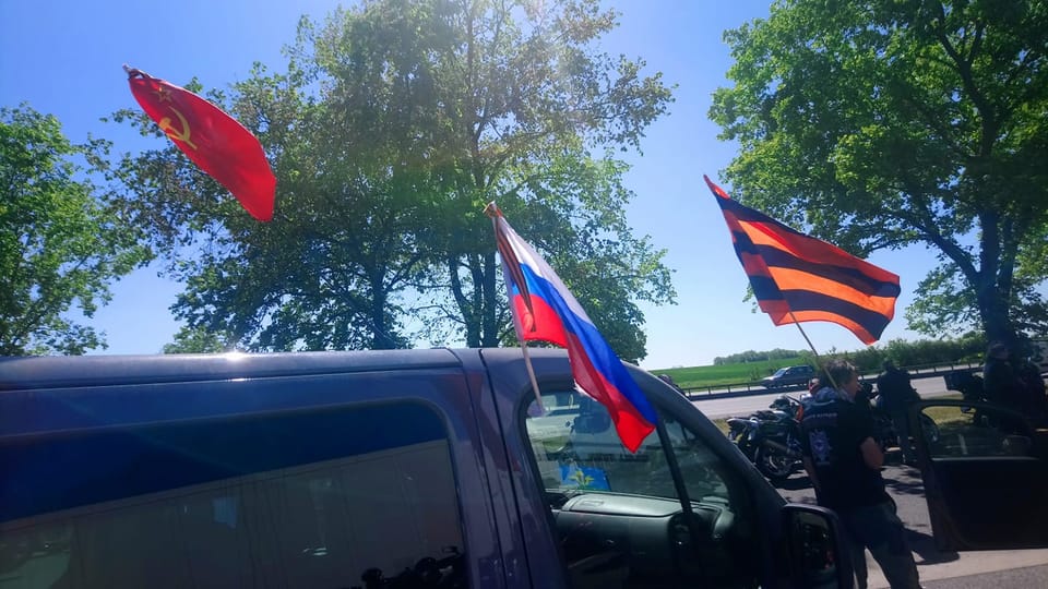 «Ночные волки» в Праге, Фото: Антон Литвин «Ночные волки» в Праге, Фото: Антон Литвин